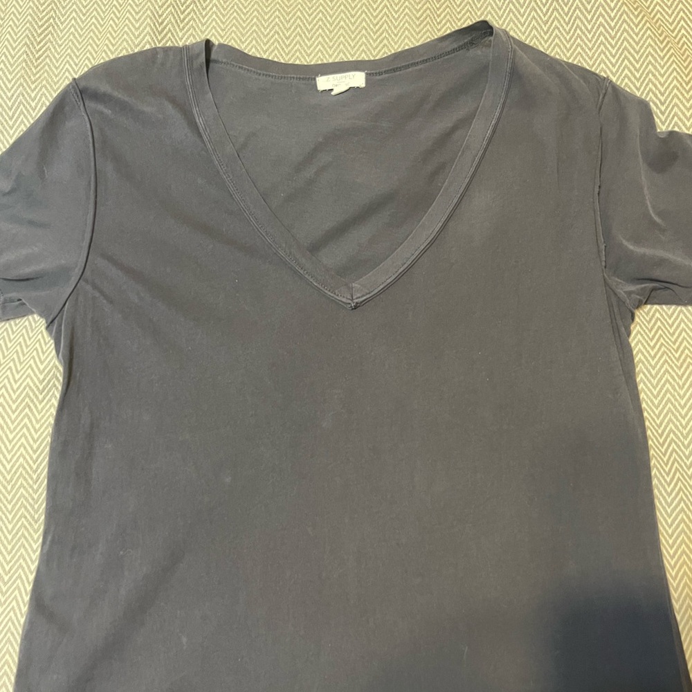Z Supply organic cotton t-shirt dress. Color: Graphite. Size Medium. EUC. - Picture 5 of 9